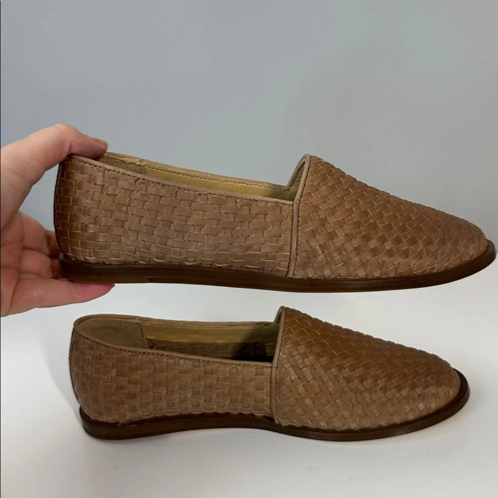 Nisolo Mara Woven Leather Brown Almond Flats Size 7.5 Quiet Luxury Capsule - Picture 14 of 15